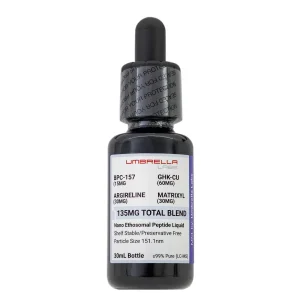 BPC-157, GHK-Cu, argireline and Matrixyl ethosomal liquid from Umbrella Labs