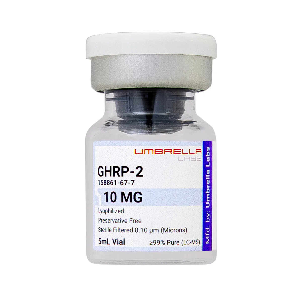 GHRP-2 peptide vial, 10mg 2 GHRP-2 peptide vial from Umbrella Labs, view 2