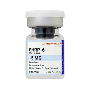 GHRP-6 peptide vial from Umbrella Labs