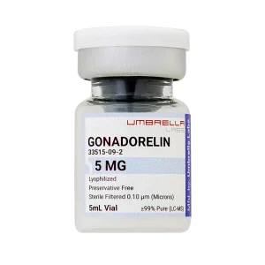 Gonadorelin peptide vial from Umbrella Labs