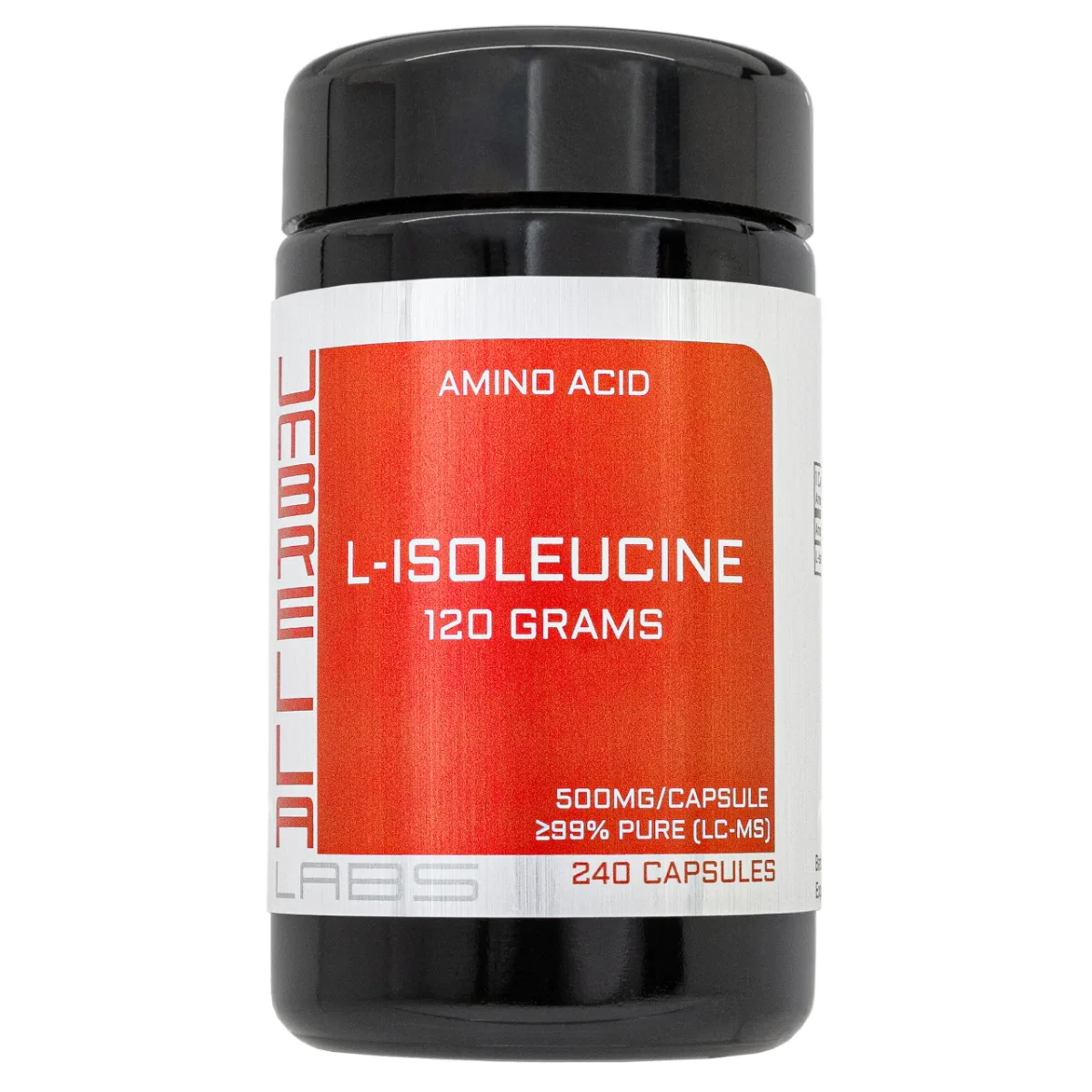 L-isoleucine capsules, 240 x 500mg 2 L-isoleucine capsules from Umbrella Labs, view 2