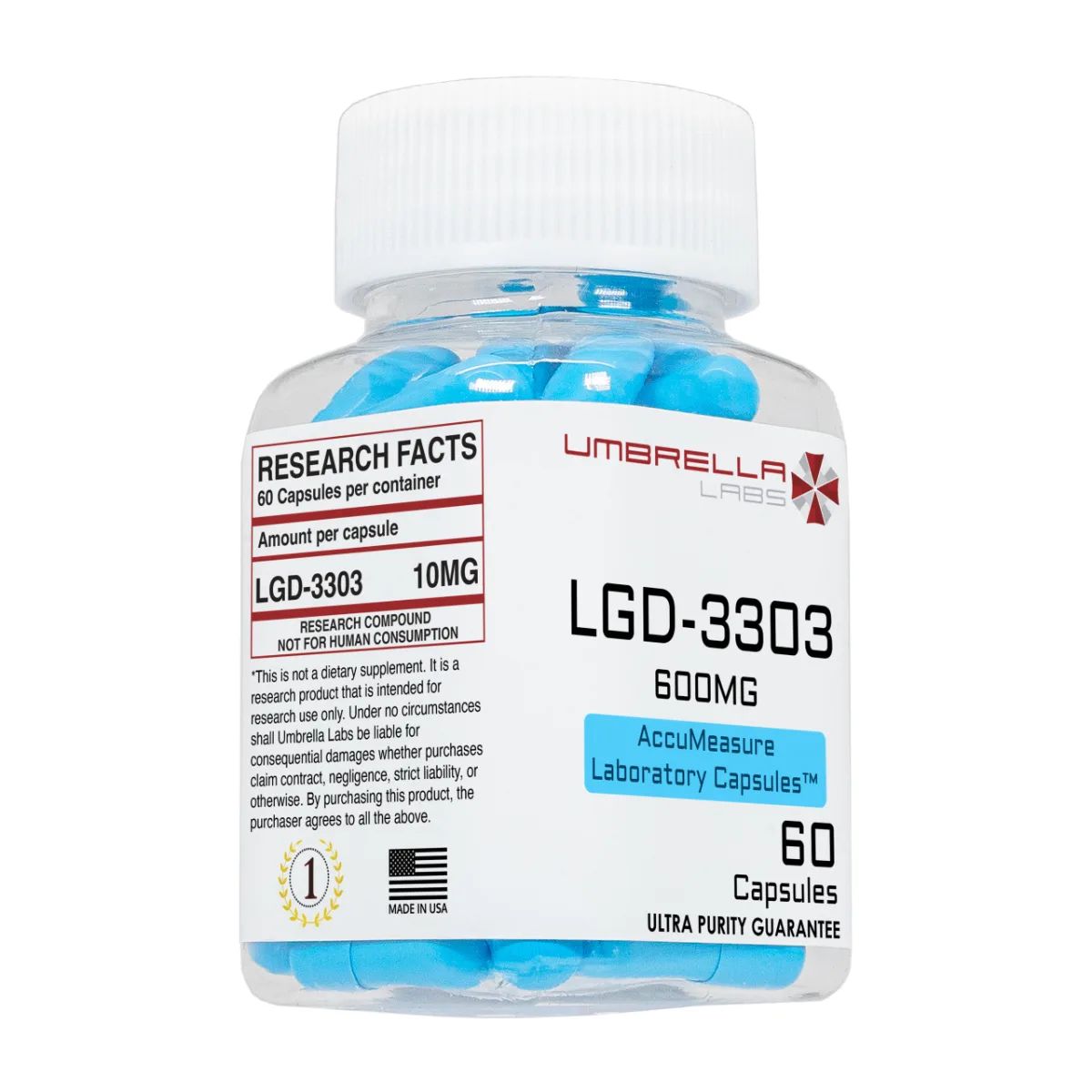 LGD-3303 capsules, 60 x 10mg 2 LGD-3303 capsules from Umbrella Labs, view 2