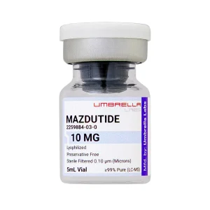 Mazdutide peptide vial from Umbrella Labs