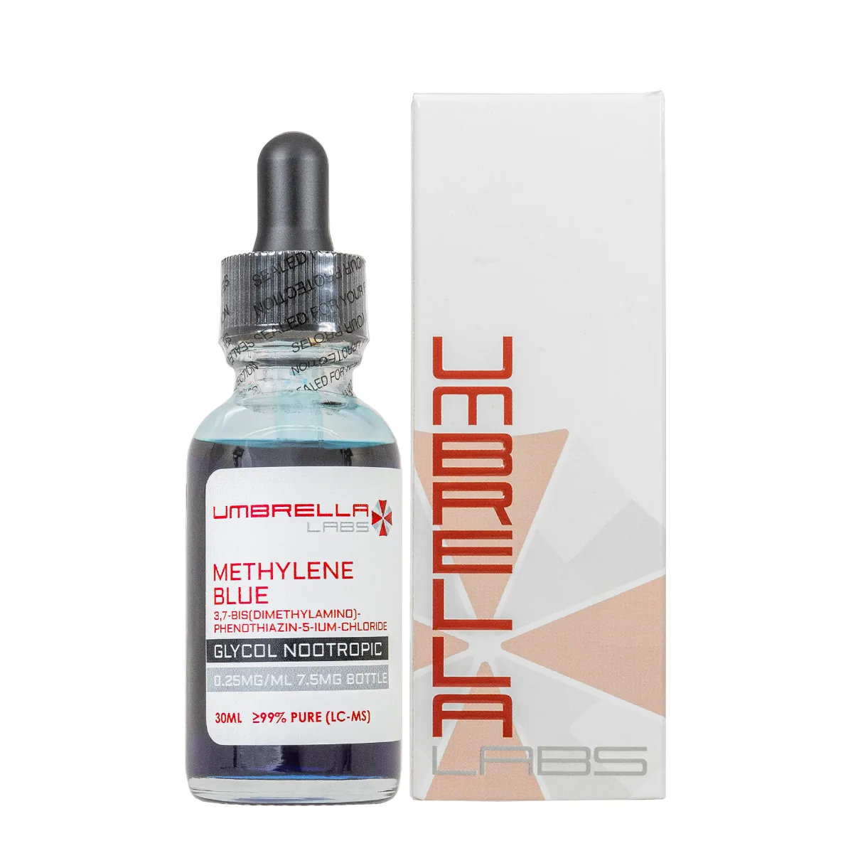 Methylene blue liquid, 0.25mg/mL 1 Methylene blue liquid from Umbrella Labs