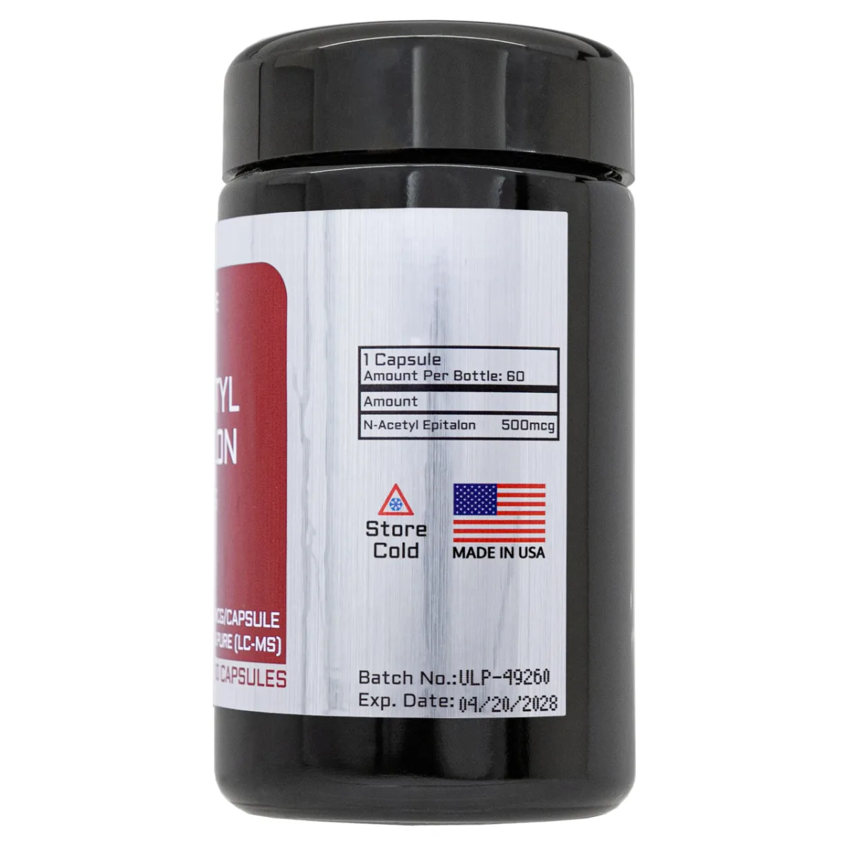 N-acetyl epitalon capsules, 60 x 500mcg 2 N-acetyl epitalon capsules from Umbrella Labs, view 2
