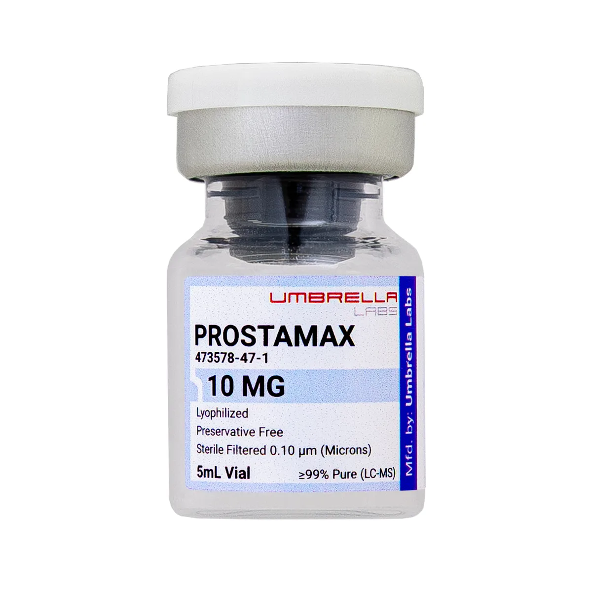 Prostamax peptide vial, 10mg 2 Prostamax peptide vial from Umbrella Labs, view 2