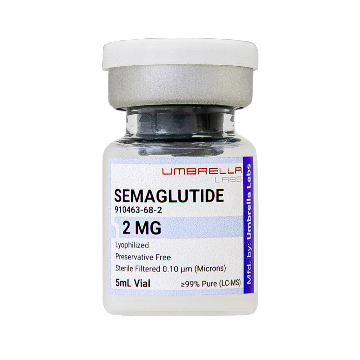 Semaglutide peptide vial 1 Semaglutide peptide vial from Umbrella Labs