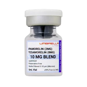 Tesamorelin and ipamorelin peptide blend from Umbrella Labs