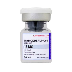 Thymosin alpha-1 peptide vial from Umbrella Labs